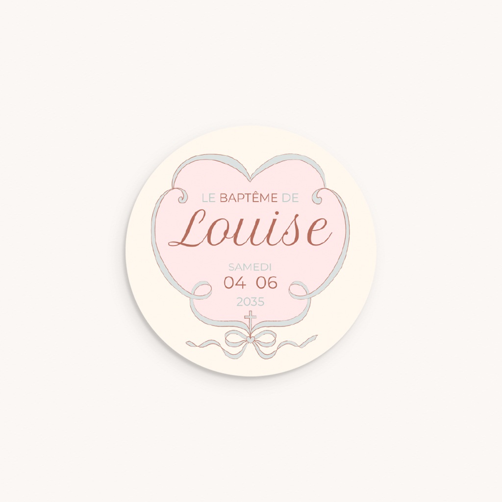 Sticker Enveloppe Naissance Doux ruban