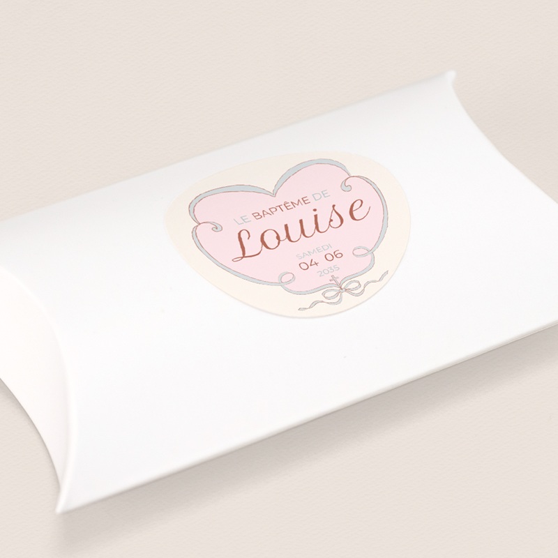 Sticker Enveloppe Naissance Doux ruban