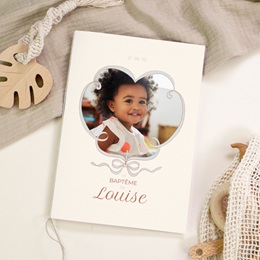 Livret de Messe Bapt&ecirc;me Doux ruban