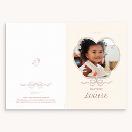 Livret de Messe Bapt&ecirc;me Doux ruban pas cher