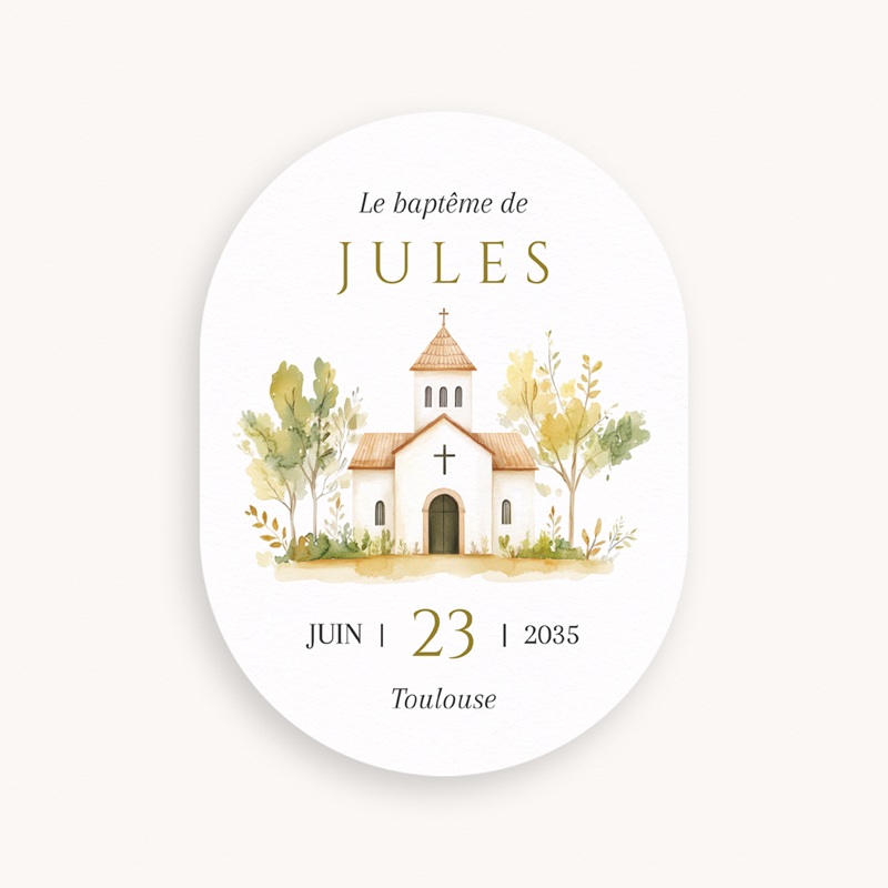 Faire-part de Bapt&ecirc;me Le Chemin de Foi