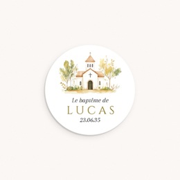 Sticker Enveloppe Bapt&ecirc;me Le Chemin de Foi