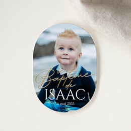 Faire-part de Bapt&ecirc;me B&eacute;ni d&rsquo;Amour