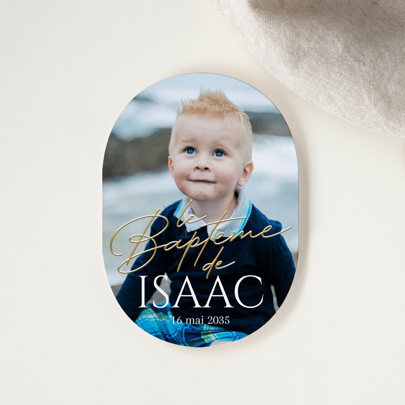 Faire-part de Bapt&ecirc;me B&eacute;ni d&rsquo;Amour