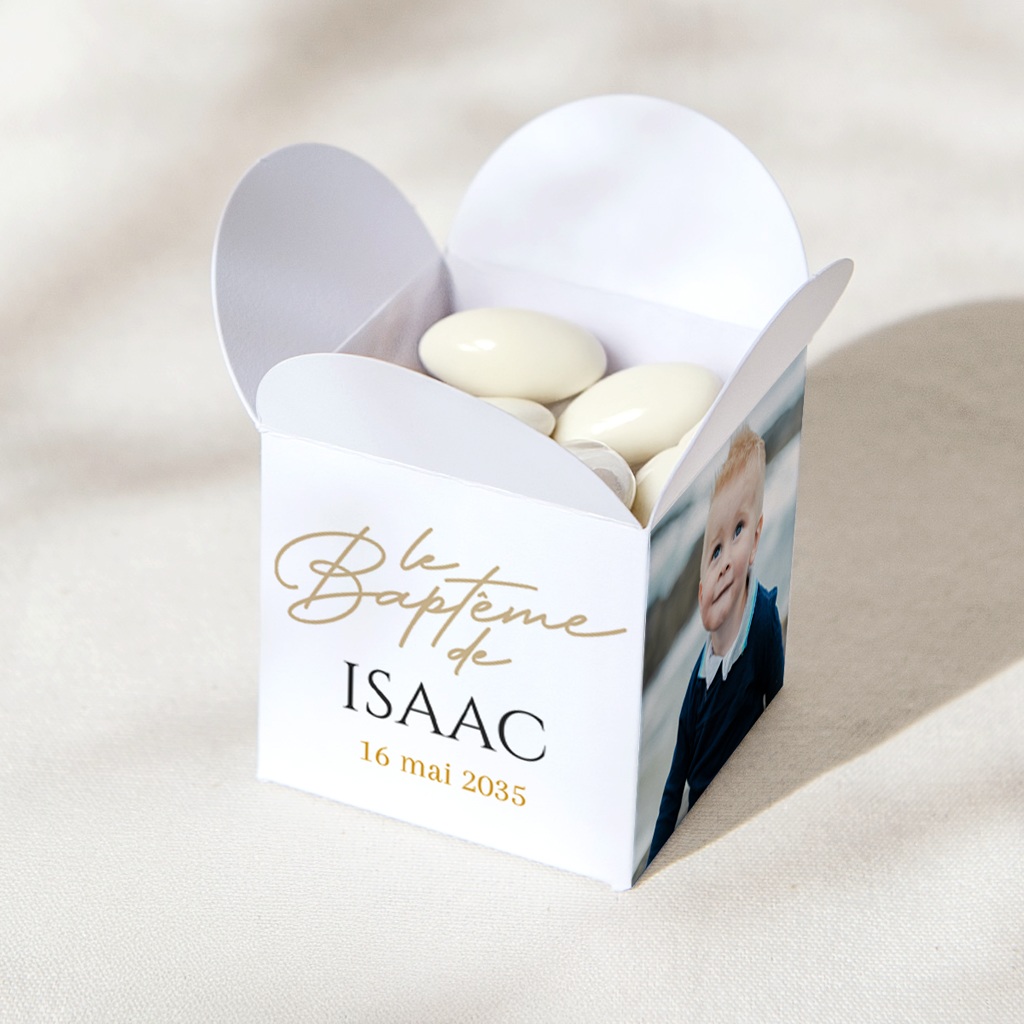 Bo&icirc;te &agrave; drag&eacute;es bapt&ecirc;me B&eacute;ni d&rsquo;Amour