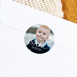 Sticker Enveloppe Bapt&ecirc;me B&eacute;ni d&rsquo;Amour gratuit