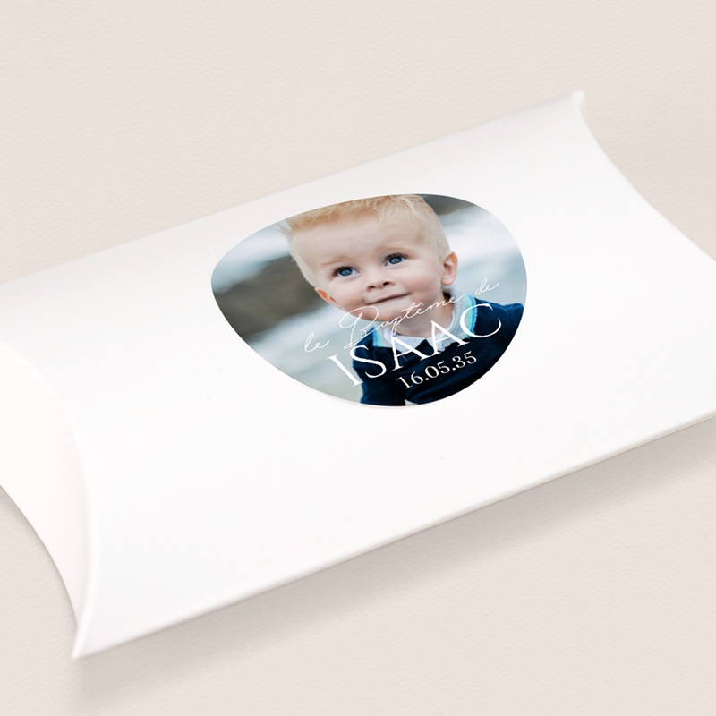 Sticker Enveloppe Bapt&ecirc;me B&eacute;ni d&rsquo;Amour