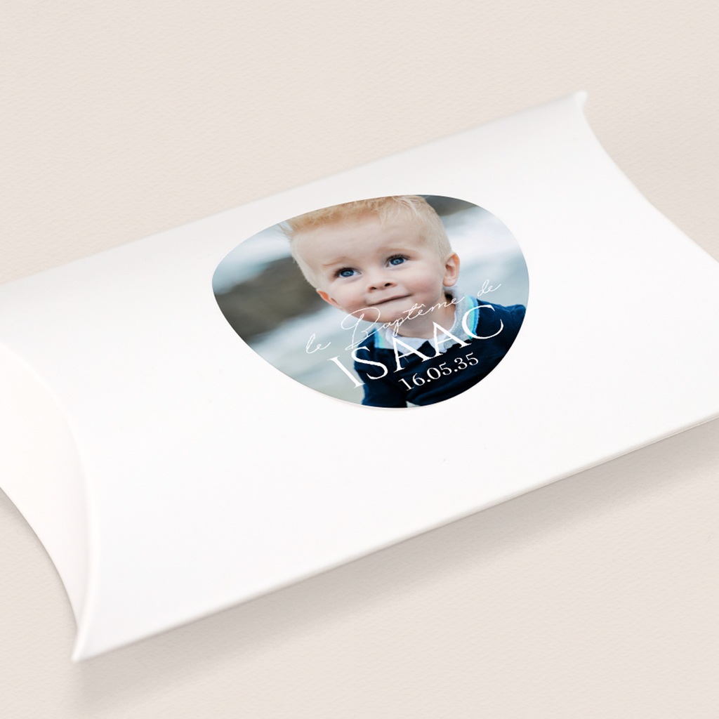 Sticker Enveloppe Bapt&ecirc;me B&eacute;ni d&rsquo;Amour