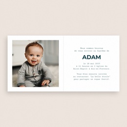 Faire-part de Baptême Ailes de Lumière Bleu Faire-part de Baptême Ailes de Lumière Bleu