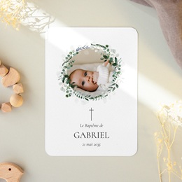 Faire-part de Bapt&ecirc;me Souffle d&rsquo;Eucalyptus