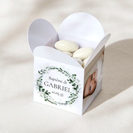 Bo&icirc;te &agrave; drag&eacute;es bapt&ecirc;me Souffle d&rsquo;Eucalyptus