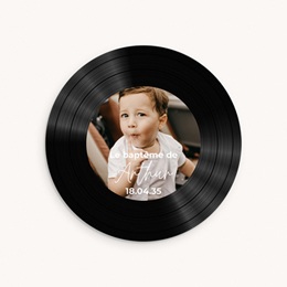 Faire-part de Bapt&ecirc;me Le Premier Sillon