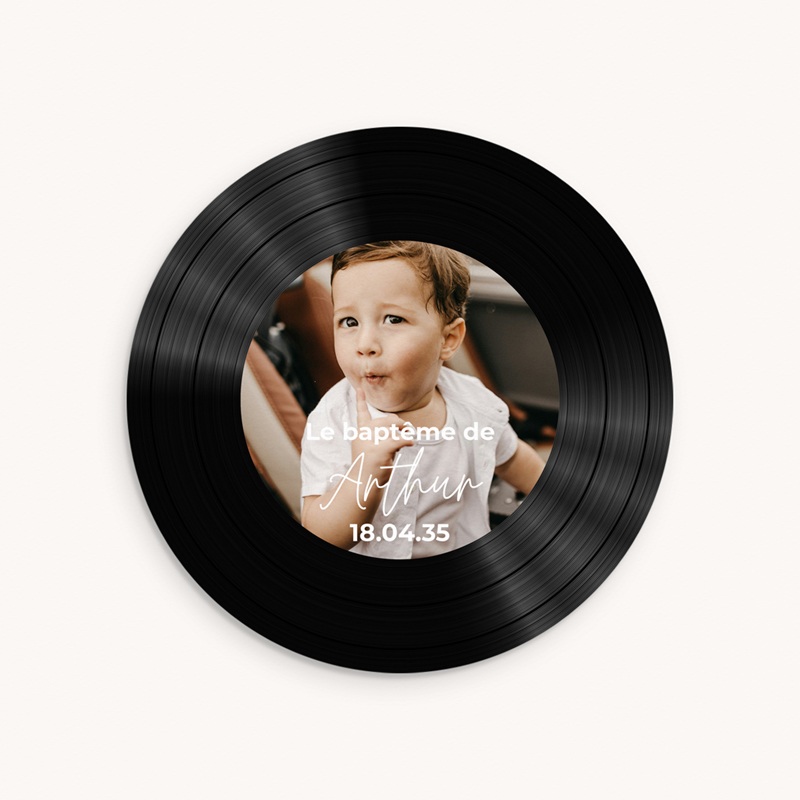 Faire-part de Bapt&ecirc;me Le Premier Sillon