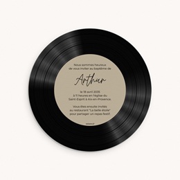 Faire-part de Bapt&ecirc;me Le Premier Sillon pas cher