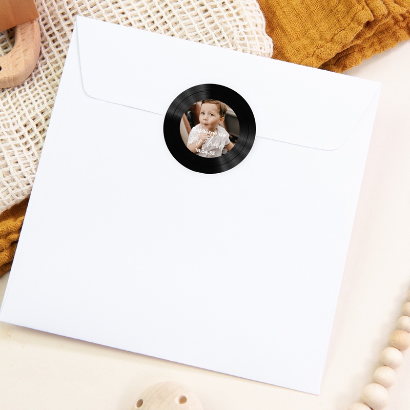 Sticker Enveloppe Bapt&ecirc;me Le Premier Sillon pas cher