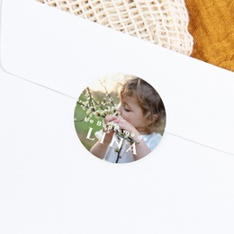 Sticker Enveloppe Bapt&ecirc;me Un Souffle de Paix gratuit