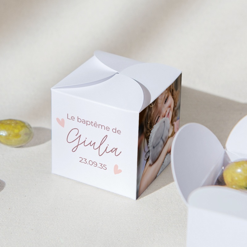 Bo&icirc;te &agrave; drag&eacute;es bapt&ecirc;me B&eacute;ni d&rsquo;Amour gratuit