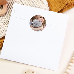 Sticker Enveloppe Bapt&ecirc;me B&eacute;ni d&rsquo;Amour pas cher