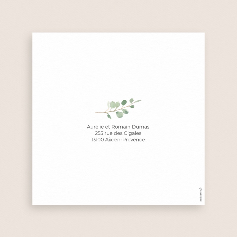 Faire-part de Bapt&ecirc;me Couronne B&eacute;nie