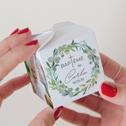 Bo&icirc;te &agrave; drag&eacute;es bapt&ecirc;me Couronne B&eacute;nie pas cher