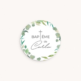 Sticker Enveloppe Bapt&ecirc;me Couronne B&eacute;nie