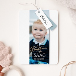 Faire-part de Bapt&ecirc;me B&eacute;ni d&rsquo;Amour