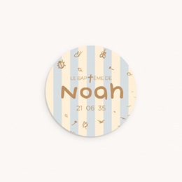 Sticker Enveloppe Bapt&ecirc;me Jour pr&eacute;cieux