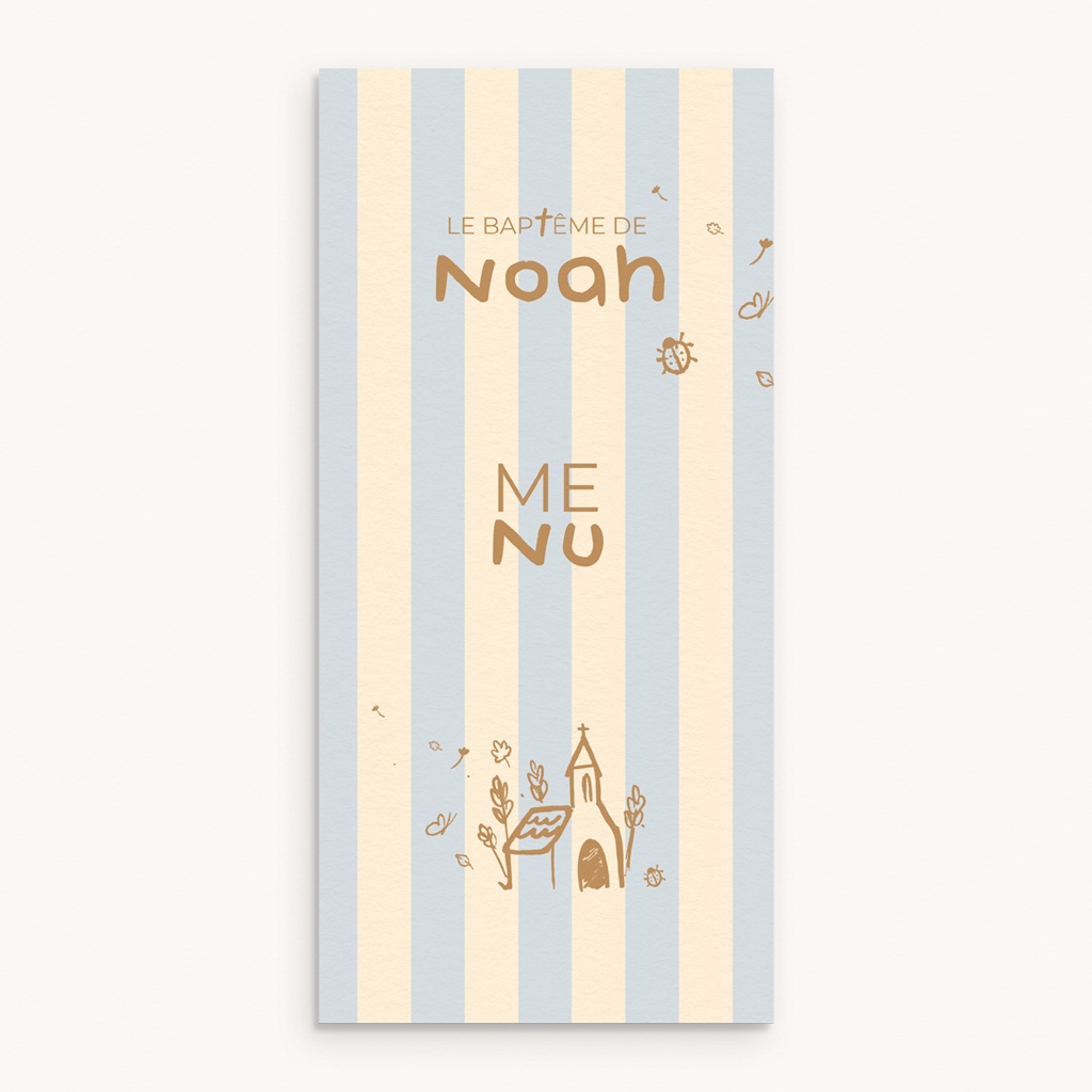 Menu de bapt&ecirc;me Jour pr&eacute;cieux