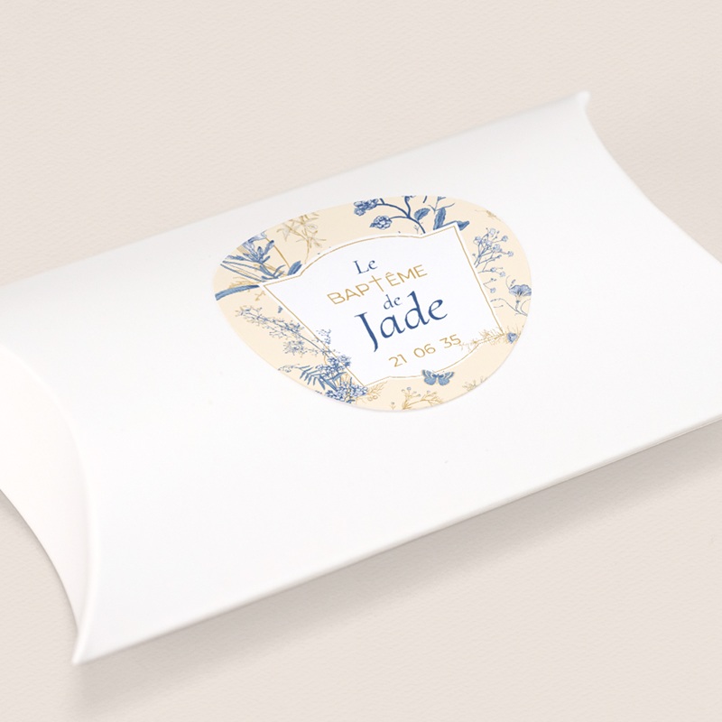 Sticker Enveloppe Bapt&ecirc;me Herbes de Lumi&egrave;re