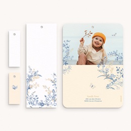 Faire-part de Bapt&ecirc;me Herbes de Lumi&egrave;re