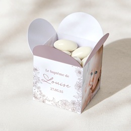 Bo&icirc;te &agrave; drag&eacute;es bapt&ecirc;me El&eacute;gance Bapt&ecirc;me