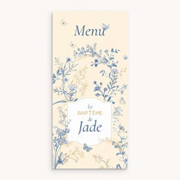 Menu de bapt&ecirc;me Herbes de Lumi&egrave;re