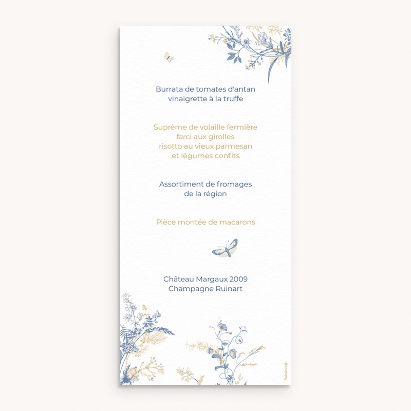 Menu de bapt&ecirc;me Herbes de Lumi&egrave;re pas cher