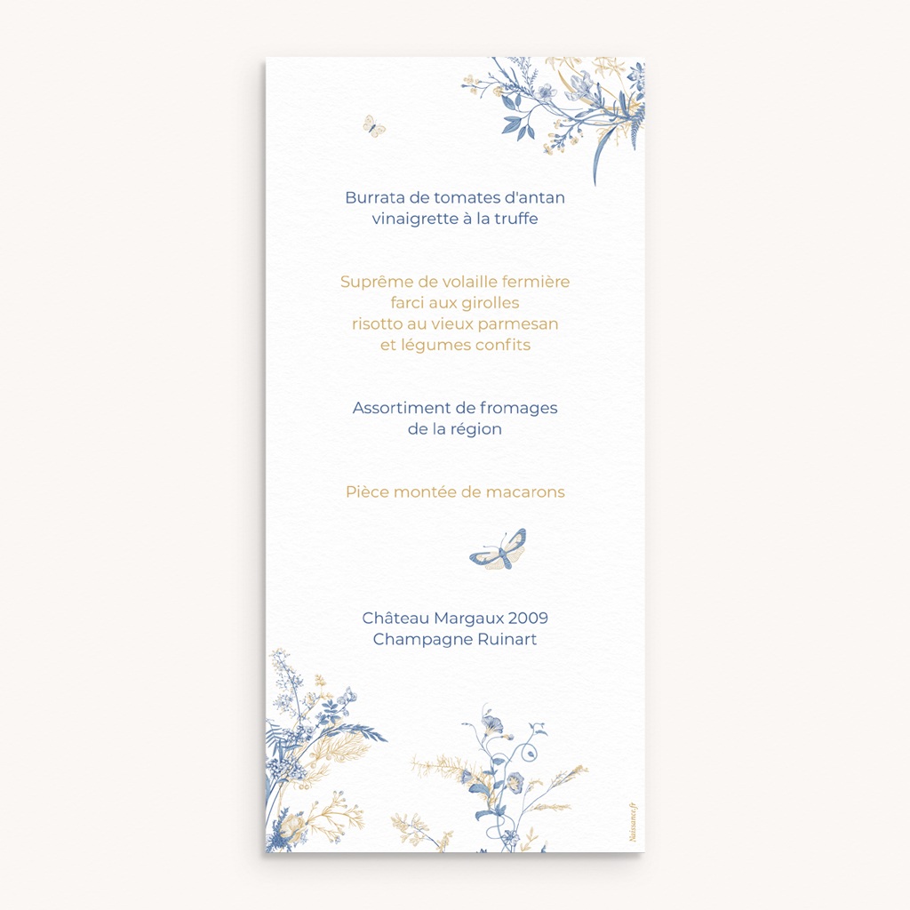 Menu de bapt&ecirc;me Herbes de Lumi&egrave;re pas cher