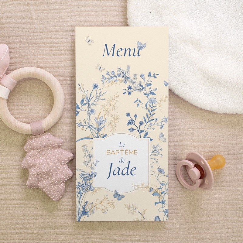 Menu de bapt&ecirc;me Herbes de Lumi&egrave;re gratuit