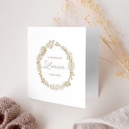 Faire-part de Baptême Couronne de Lumière gratuit Faire-part de Baptême Couronne de Lumière gratuit