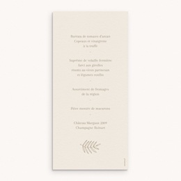 Menu de bapt&ecirc;me Couronne de Lumi&egrave;re pas cher