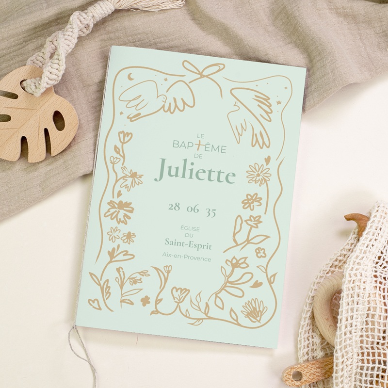 Livret de Messe Bapt&ecirc;me Jour b&eacute;ni