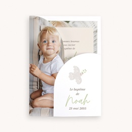 Faire-part de Bapt&ecirc;me Douce colombe