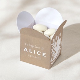 Bo&icirc;te &agrave; drag&eacute;es bapt&ecirc;me Ailes de Lumi&egrave;re