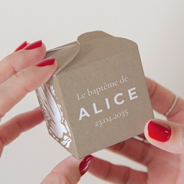 Bo&icirc;te &agrave; drag&eacute;es bapt&ecirc;me Ailes de Lumi&egrave;re pas cher