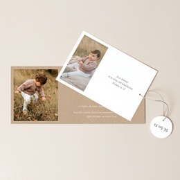 Faire-part de Bapt&ecirc;me Un Ciel de Tendresse pas cher