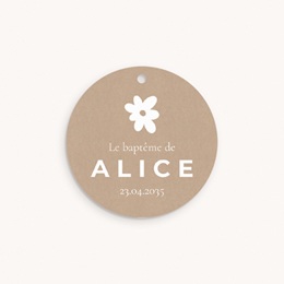 &Eacute;tiquettes Cadeau Bapt&ecirc;me Ailes de Lumi&egrave;re