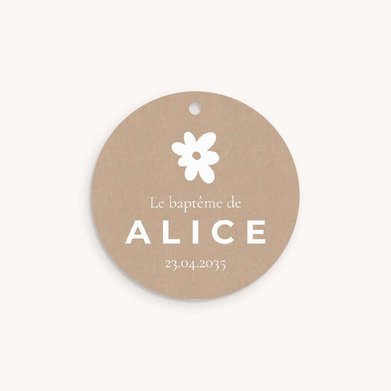 &Eacute;tiquettes Cadeau Bapt&ecirc;me Ailes de Lumi&egrave;re