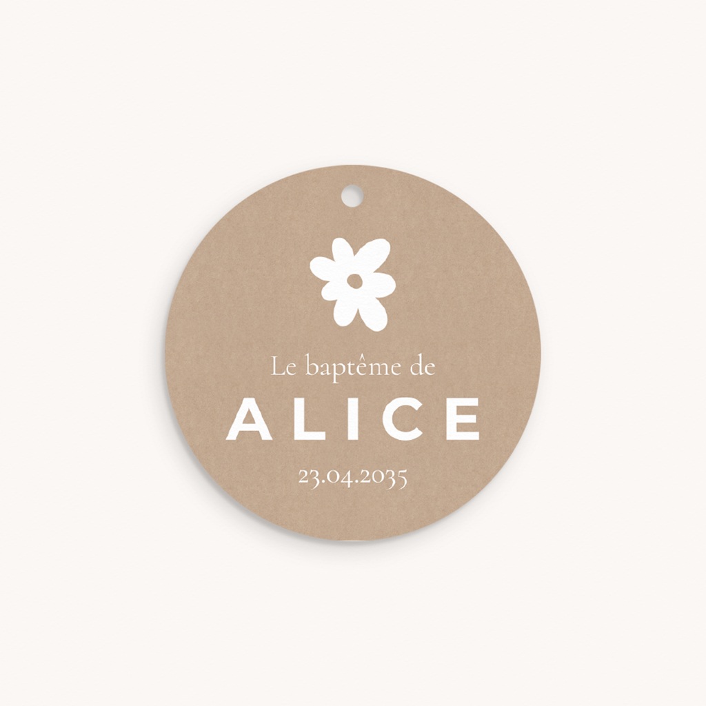 &Eacute;tiquettes Cadeau Bapt&ecirc;me Ailes de Lumi&egrave;re