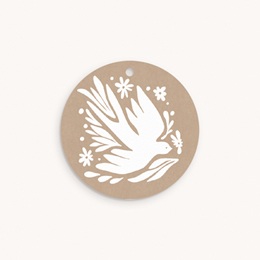 &Eacute;tiquettes Cadeau Bapt&ecirc;me Ailes de Lumi&egrave;re pas cher