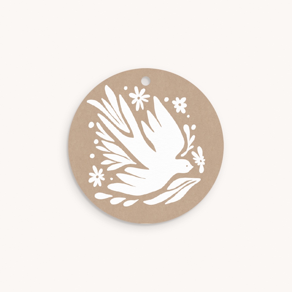 &Eacute;tiquettes Cadeau Bapt&ecirc;me Ailes de Lumi&egrave;re pas cher