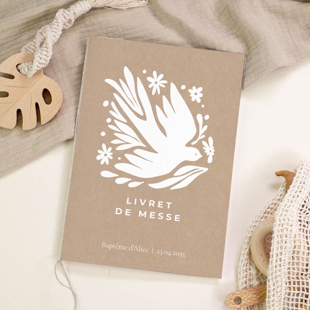 Livret de Messe Bapt&ecirc;me Ailes de Lumi&egrave;re