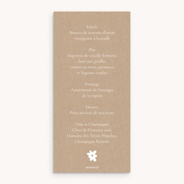 Menu de bapt&ecirc;me Ailes de Lumi&egrave;re pas cher