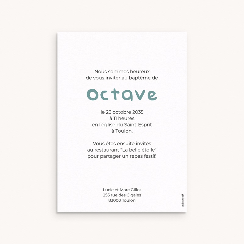 Faire-part de Bapt&ecirc;me Foi & Lumi&egrave;re pas cher